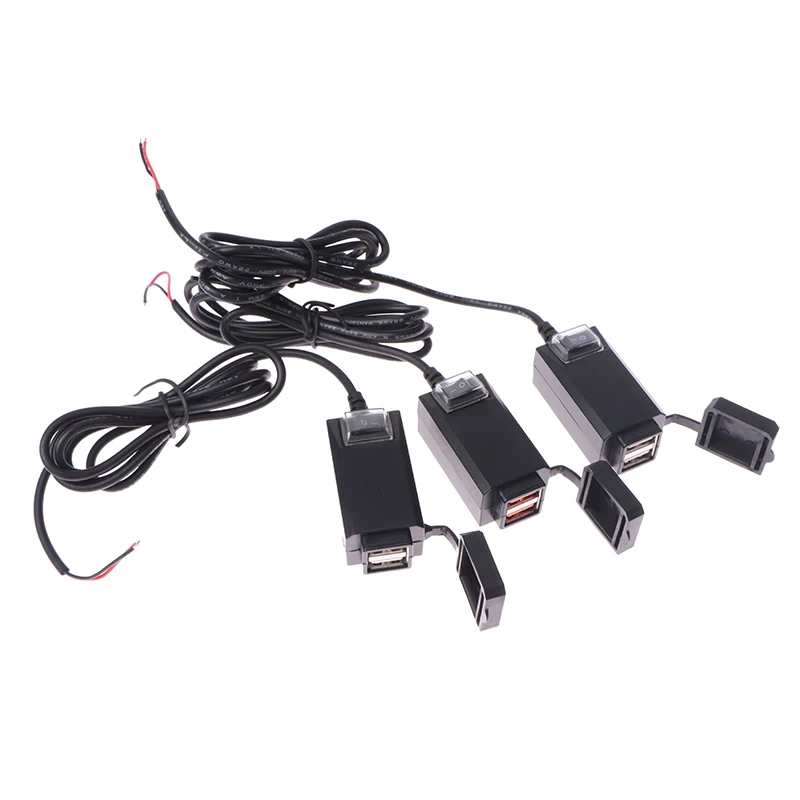 Универсальное зарядное устройство для мотоцикла с двумя USB-портами