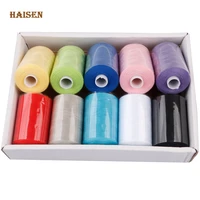 multicolour 203 high quality polyester thread 300 metercoilfor diy quiltingneedleworkhousehold sewing machine10 spoolsset