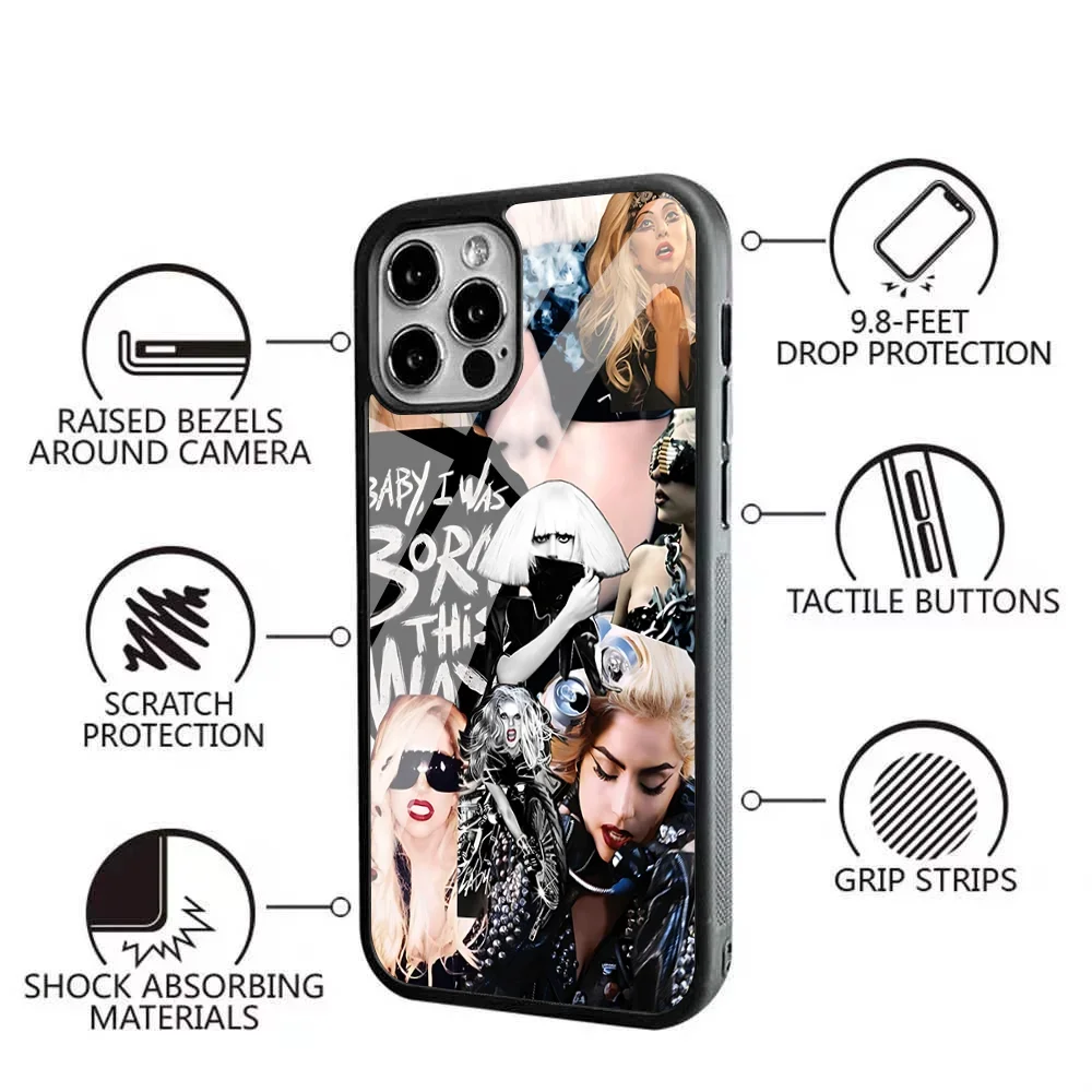 Чехол Для Телефона Singer D-LadyS-G-GagaS iPhone Pro Max 11 12 Mini С Сильной Магнитной Magsafe