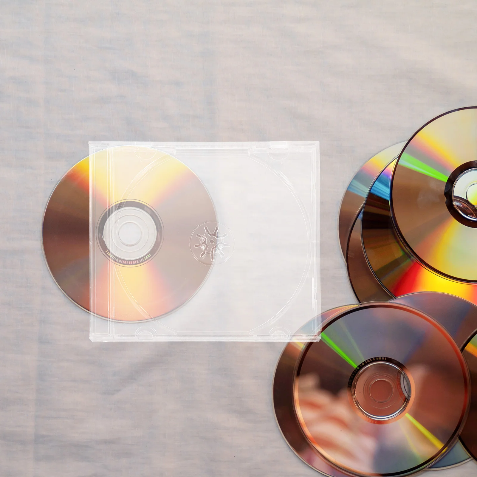 6 шт. чехол для компакт-дисков пустые чехлы держатель пустой тонкий DVD-дисплей
