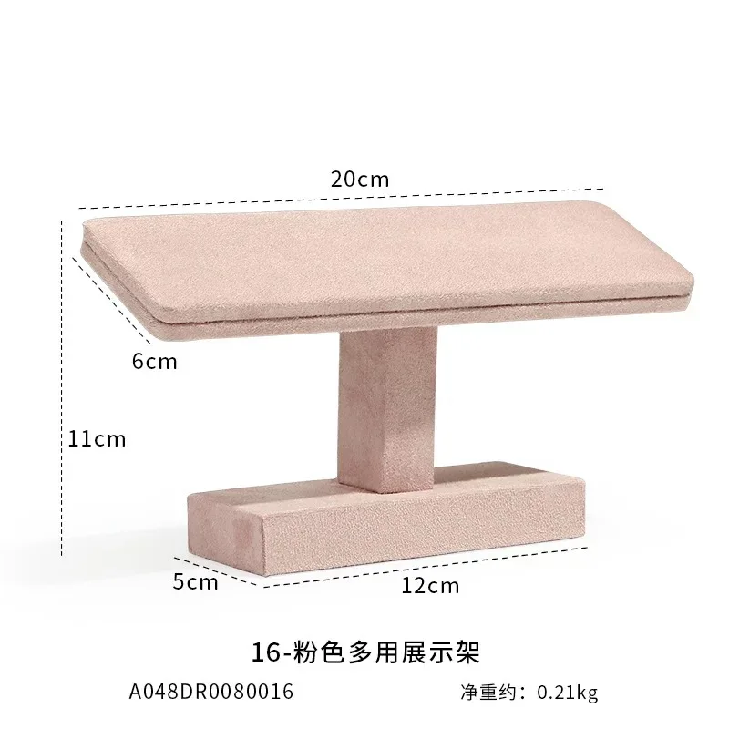 2022 New Design Velvet Watch Bracelet Display T-bar Necklace Organizer Jewelry Show Props jewelry Viewing Pallet