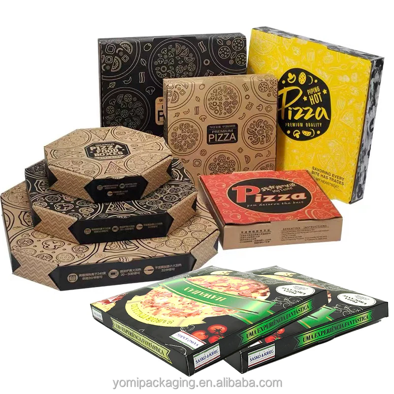 Биоразлагаемая коробка для пиццы 10 12 13 дюймов