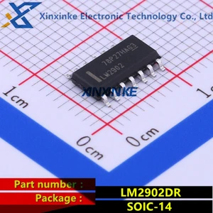 LM2902DR LM2902 SOIC-14 Operational Amplifiers High Gain Op Amps Quad Op Amp Negative Rail to Positive Rail Brand New Original