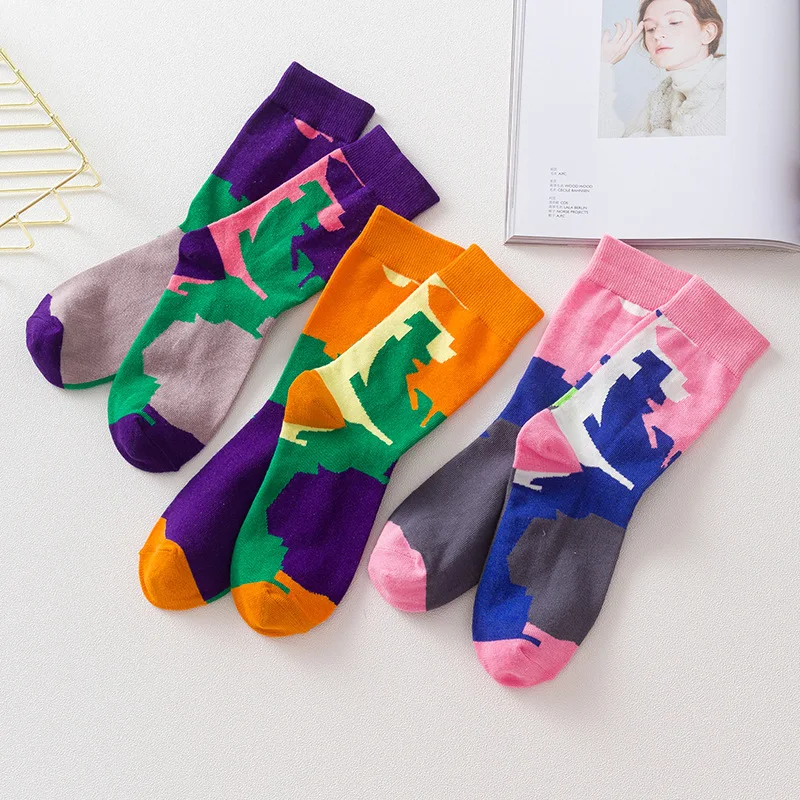 

Ins Style Hip-hop Women Socks Cotton Female Sports Socks High Quality Harajuku Cool Funny Socks for Female Calcetines Arcoiris