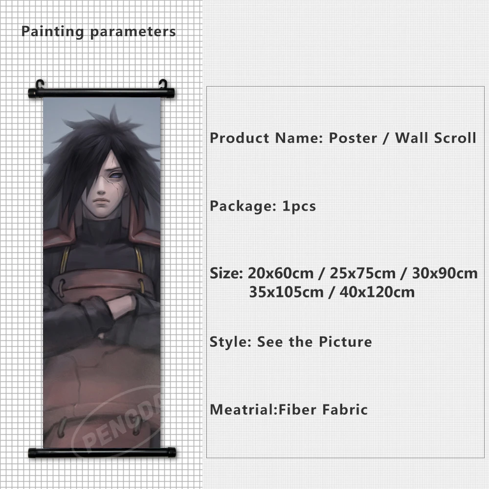 Персонажи анимации домашний декор Наруто печать на стене Искусство Японский