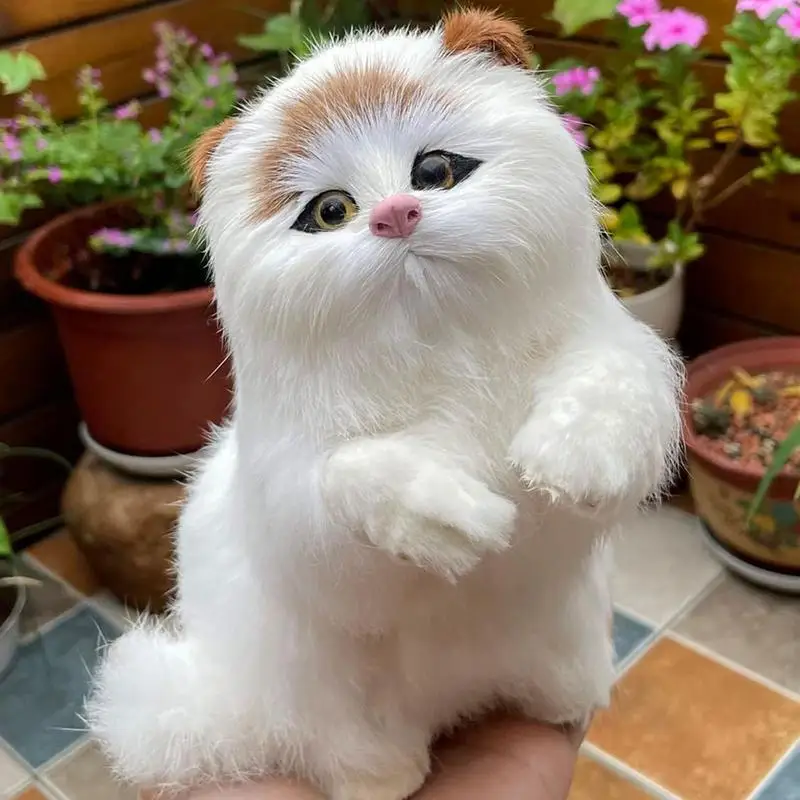 Милая имитация кошки плюшевая игрушка мягкая подушка для котенка детская кукла