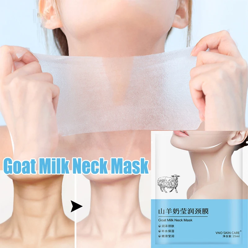 

Goat Milk Neck Mask Hyaluronic Acid Moisturizing Anti-Wrinkle Anti-Aging Improve Dullness Firming Skin Care Nourish Neck Mask
