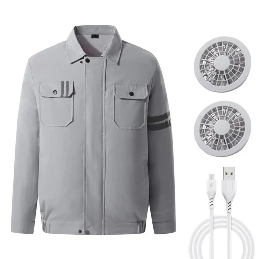 80%HOTAir Conditioning Coat Adjustable Wind Speed USB Charging Energy-saving Long Serving Time Three-gear Cooling Jacket Outdoor
