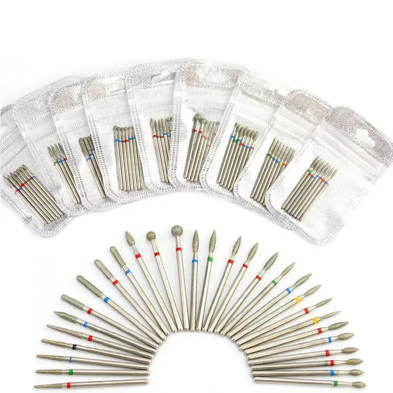 

NEW2023 10pack/7pcs Nail Drill Bit Tungsten Carbide Manicure Drills For Machine Milling Cutter Nail Burr Pedicure Accessories To