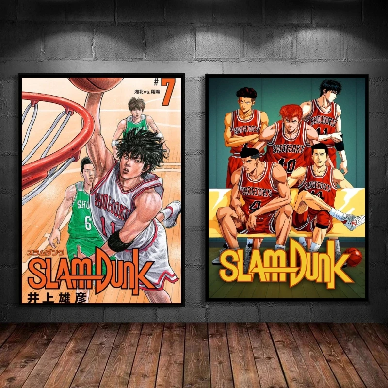 

Canvas Artwork Painting The First Slam Dunk Poster Toys Comics Pictures Decoration Paintings Modern Living Room Decorative