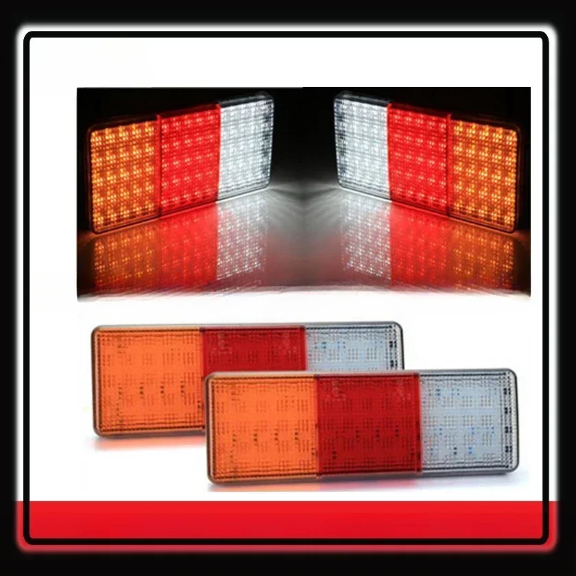 2 шт. 12 В водонепроницаемые 75 светодиодных задних фонарей фонари для прицепа