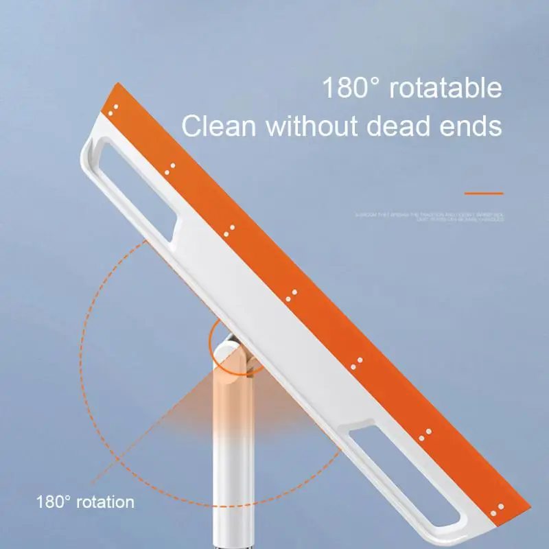 

Silicone Rubber Sweeper Rotatable Wiper Lengthen Pet Hair Dust Window Washing Wiper For Bathroom Clean Tools Floor Cleaning Hand