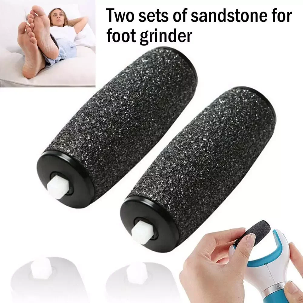 

Replacement Roller Heads 2Pcs / Pair For Scholls Velvet Smooth Electric Foot File Express For Pedi Skin Remover