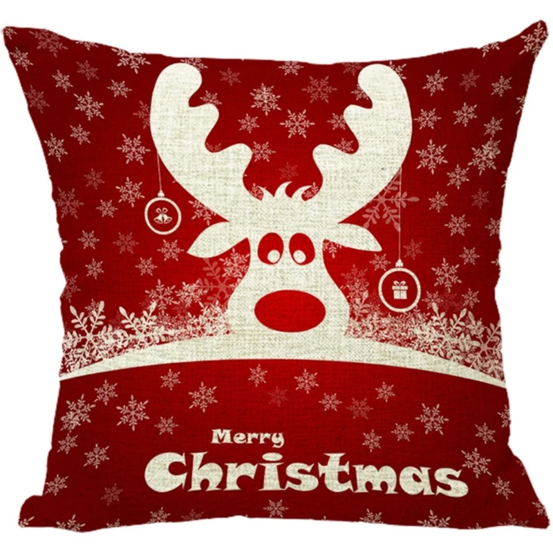 

Christmas Pillow Cover 45x45cm Decorative Pillow Protective Covers for Home Dormitory Bedroom Sofa Decoration