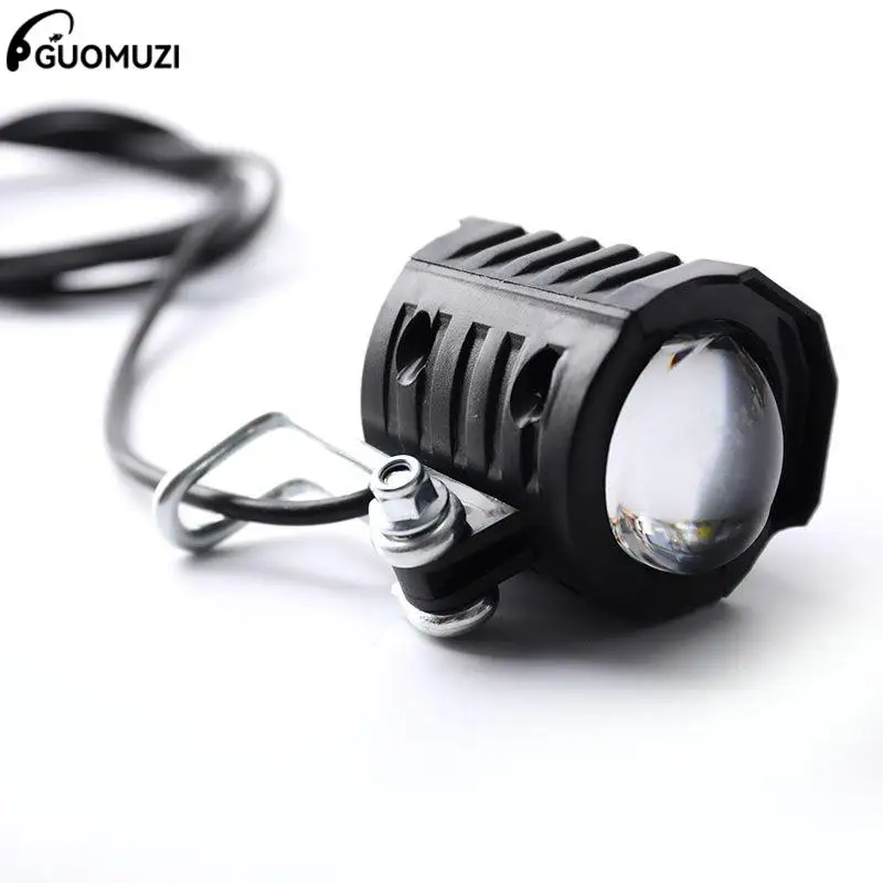 

2 In 1 E-bike Light Headlight Input DC 36V 48V 60V Ebike Handlebar Lamp Electric Scooter LED Front Light With Horn Waterproof
