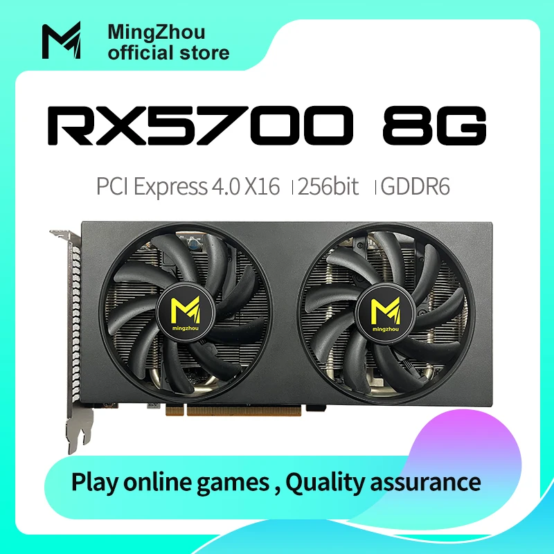 MINZHOU графическая карта AMD RX5700 8G игровой GDDR6 настольный компьютер независимая