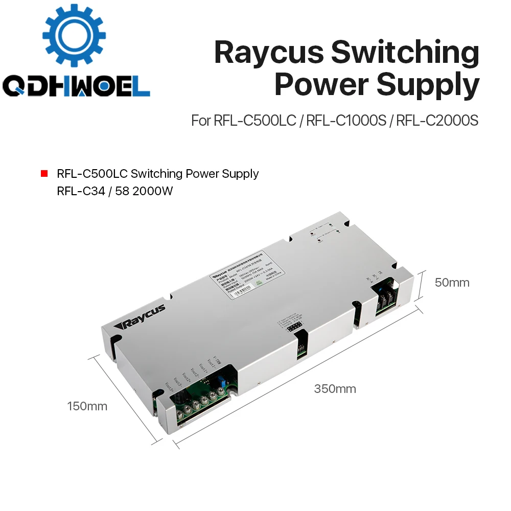 

Original Raycus Laser Switching Power Supply 2000W/4000W for Raycus RFL-C500LC/C1000S/C1500S/C2000S Laser Source