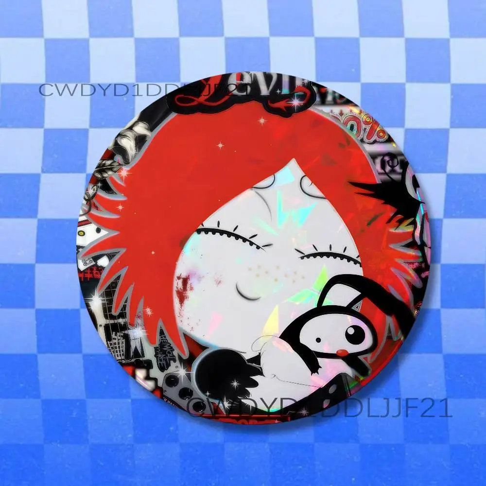 Фото Брошь-значок R-Ruby Gloom в готическом стиле, фигурка, для одежды, рюкзаков, модный милый коллекционный декор для демонстрации №5