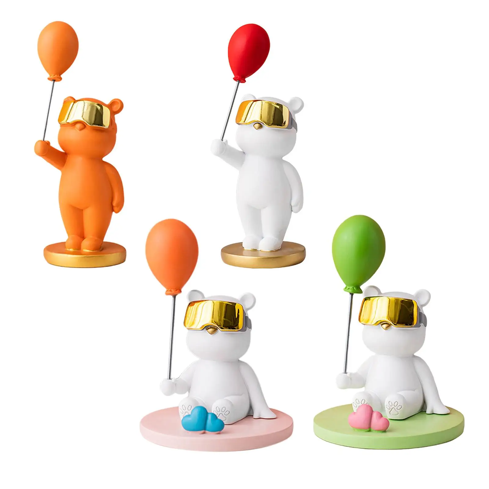 

Воздушный шар, полярная Фотополимерная статуя животного для украшения книжной полки