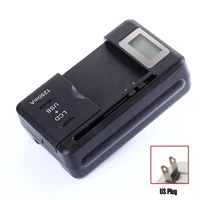 2022 mobile battery charger universal lcd indicator screen usb port for cell phone chargers battery charging us eu plug