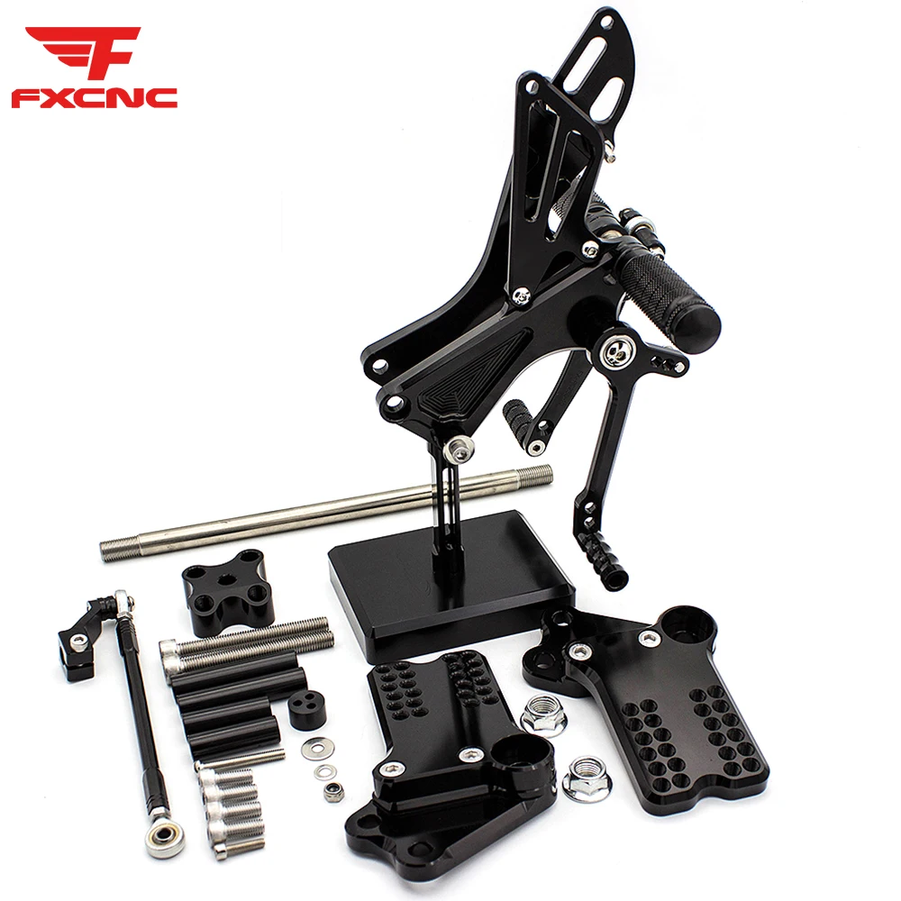 

For Duke 125 200 390 RC250 RC390 2011-2017 Motorcycle Rearset Footpeg Footrest Aluminum Rear Set Foot peg