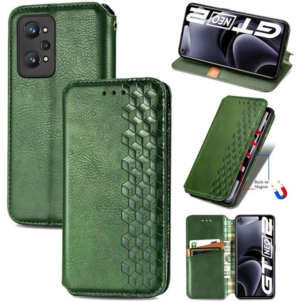 

Realme GT Neo2 5G Magnetic Leather Texture Wallet Case for OPPO Realme GT2 Pro Master Flip Case Realme GT Neo5 3 3T 2T Cover