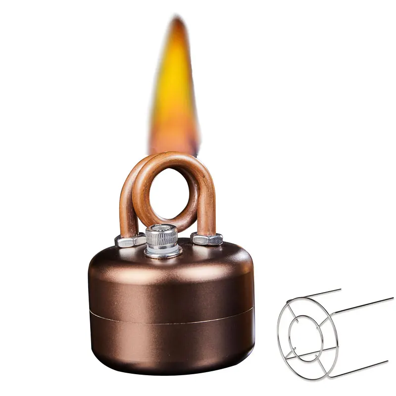 

Mini Alcohol Stove with Stand, Portable Backpacking Stove, 50ML Aluminum Tank Burner, Lightweight Spirit Burner