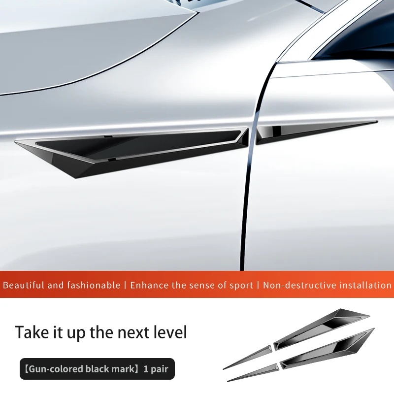 2 шт. 3D металлический спортивный логотип, эмблема, значок для бокового крыла автомобиля, эмблема, наклейки на задний багажник, спортивная наклейка для всех грузовиков, внедорожников