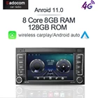 Carplay 7 ''Android 11,0 автомобильный dvd-плеер 6G + 128G радио автомобильный Радио для VWVolkswagenTouaregTransporter T5 2004-2011 Мультимедиа
