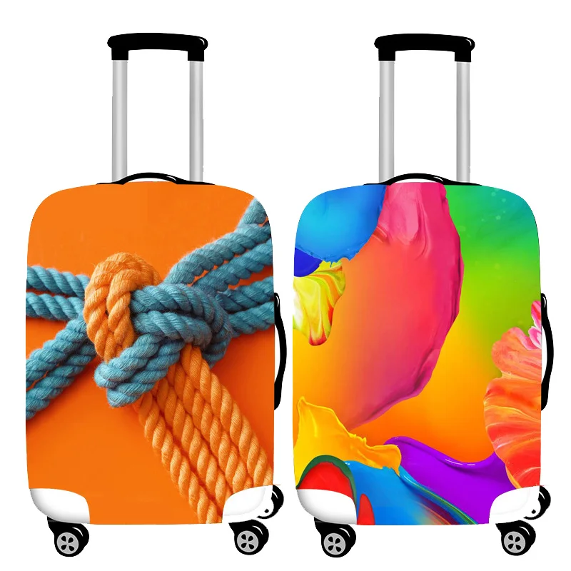Colorful Graffiti Thicken Luggage Cover Elastic Baggage Cover Suitable 19 To 32 Inch Suitcase Case Dust Cover Travel Accessories