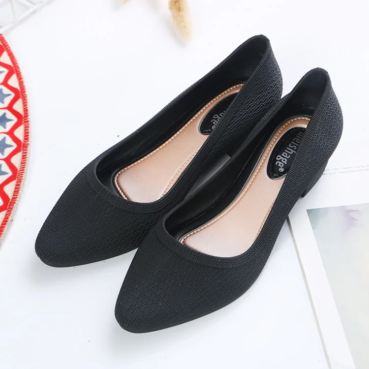 

Туфли-лодочки женские с острым носком, на танкетке, без застежки