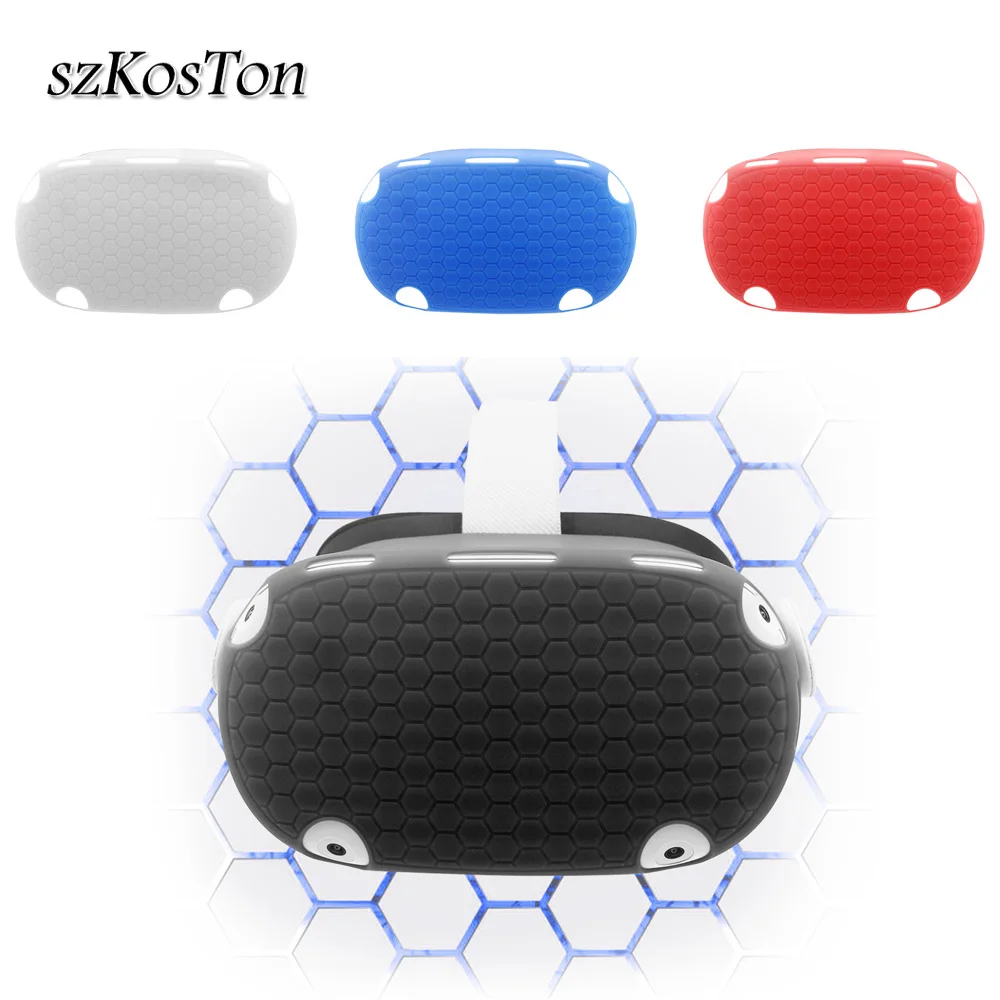 

SZKOSTON Silicone Protective Cover Shell Case for Oculus Quest 2 VR Headset Anti-Scratches Helmet for Oculus Quest 2 Accessories