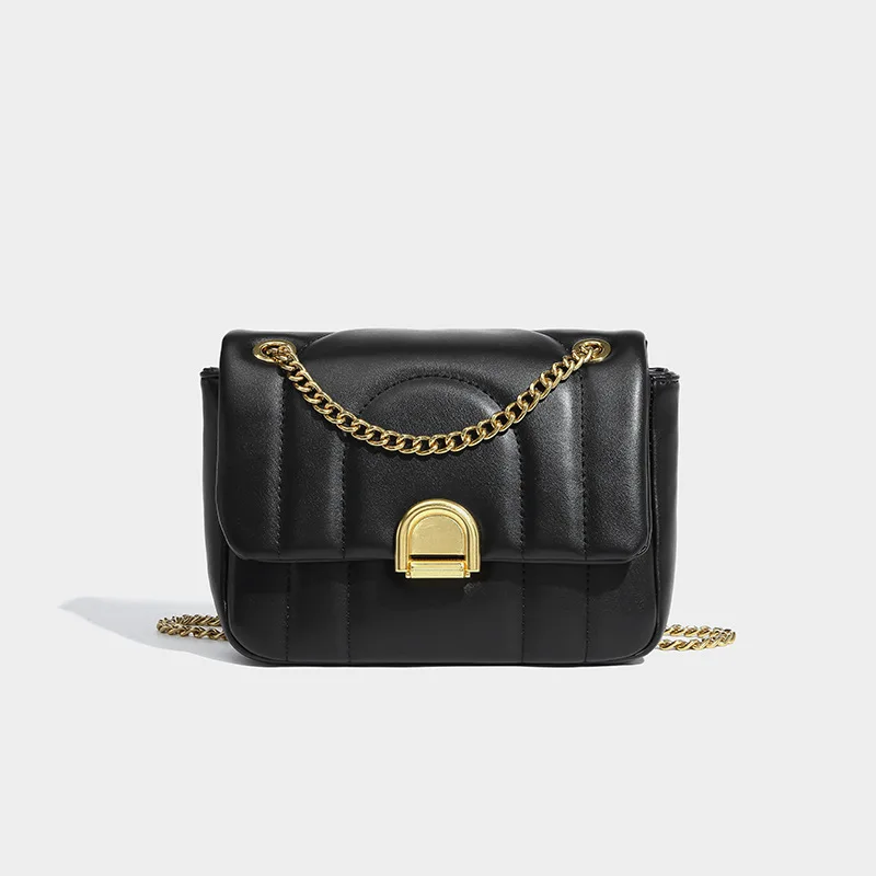 

XZAN Fashion Trend PU Leather Bags Large Capacity Chains Shoulder Bags Multi-function Temperament Women Crossbody Bags