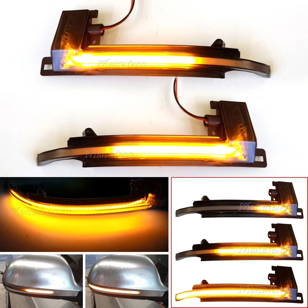 

2PCS For Audi B8 A4 A5 A6 A8 Q3 SQ3 8P Dynamic Turning Signal Lamp LED Blinker RS4 sline S5 Sequential Side Mirror light