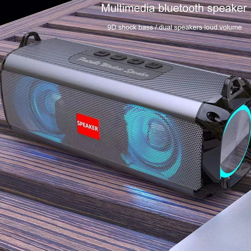 Портативная Bluetooth-колонка с удлиненными басами и высокими частями звука