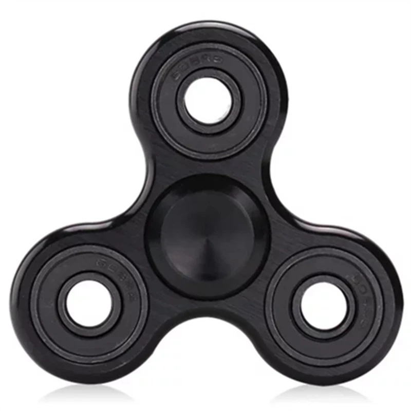 70mm Triangle Finger Aluminum Alloy Metal Spinner No Box R188 Bearing Turn for 5 Minutes Child Toys Decompression Toy Spinner enlarge