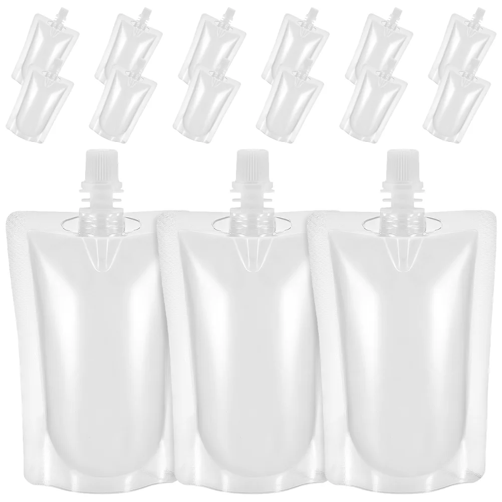 

Self-supporting Nozzle Bag Transparent Milk Pouch Leakproof Beverage Flasks Portable Juice Bags Soy Multi-function