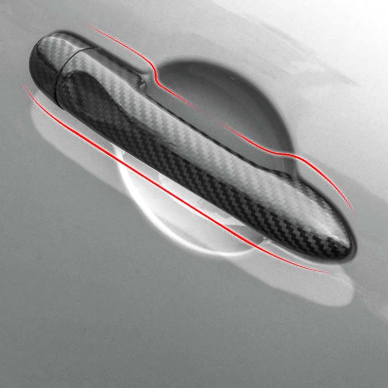 Накладка на дверную ручку из углеродного волокна с отверстием для ключа Renault Megane 3