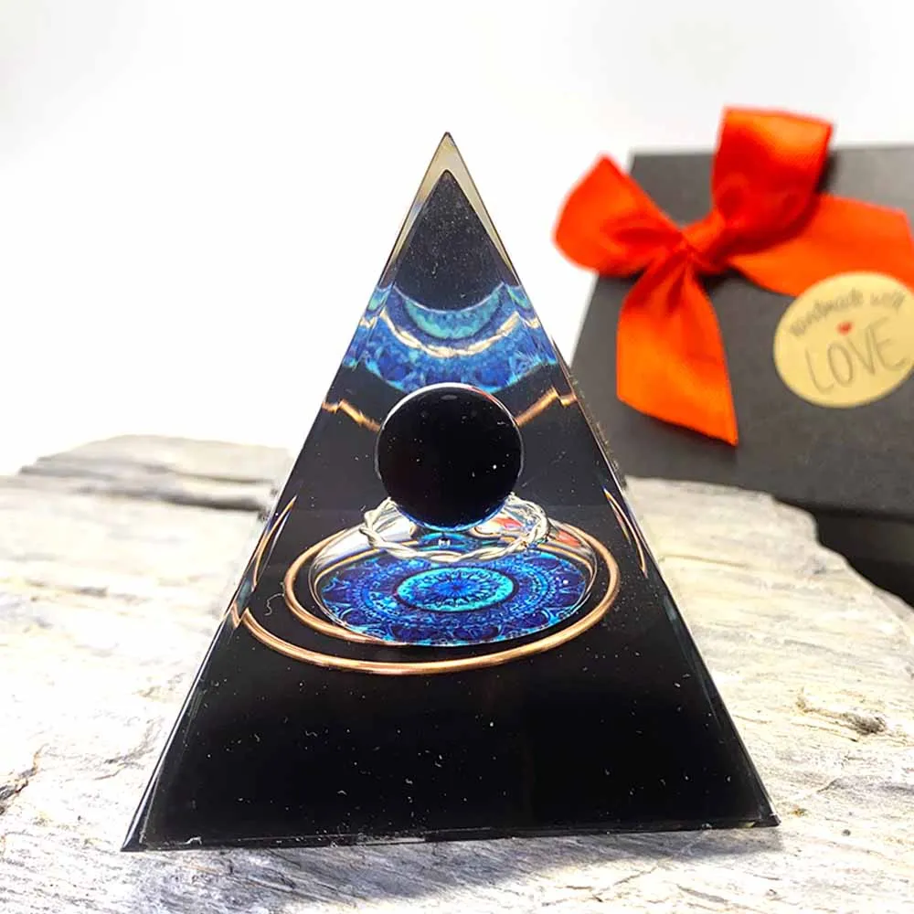 

Пирамида из кристаллов Orgonite для защиты от ЭМП