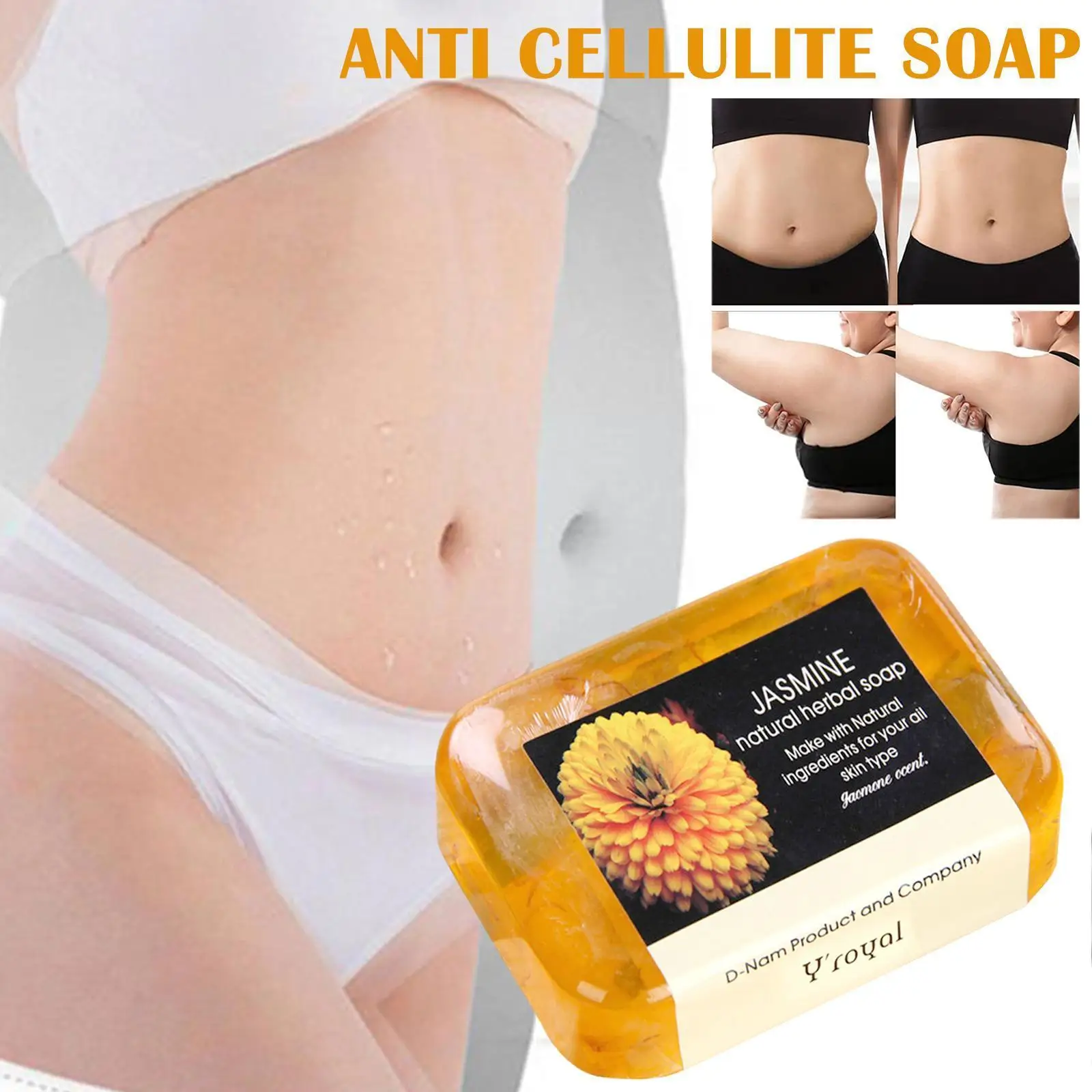 

90g Natural Jasmine Flower Essential Oil Handmade Soap Nourishi Whitening Aromatherapy Moisturizing Skin Face Fragrant Clea F2I5