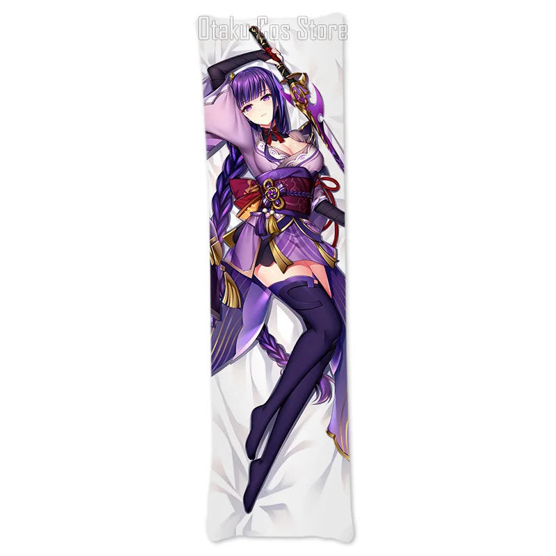 Genshin аниме Impact Raiden Shogun Baal сексуальный косплей Dakimakura 2WAY чехол для тела отаку