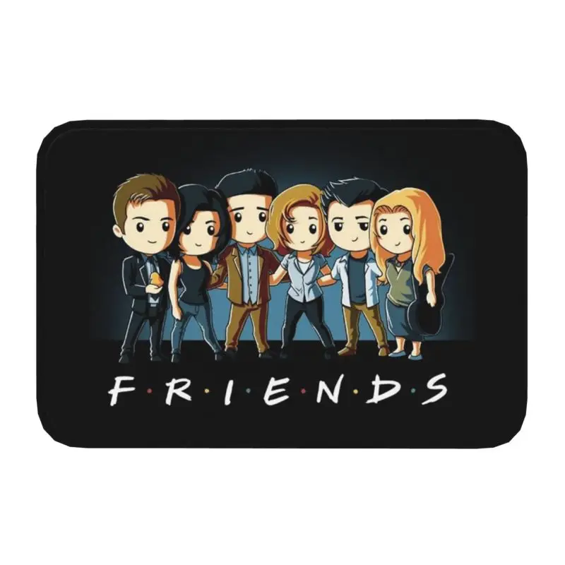 

Cartoon TV Show Friends Characters Doormat Non-Slip Entrance Kitchen Bathroom Floor Door Mat Garden Rug Living Room Carpet