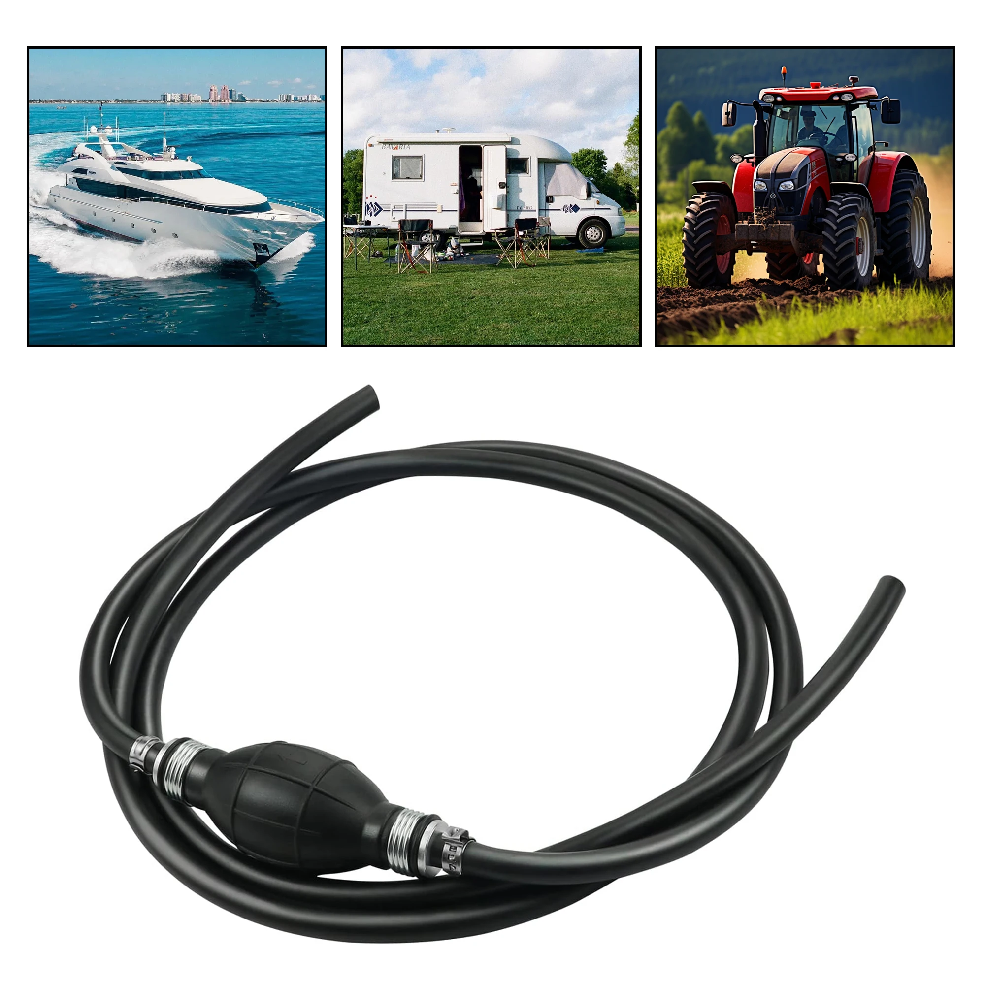 

Узел топливопровода 5/16 дюйма, 6-футовый шланг топливопровода в сборе с лампой праймера для морских подвесных лодок, лодочны...