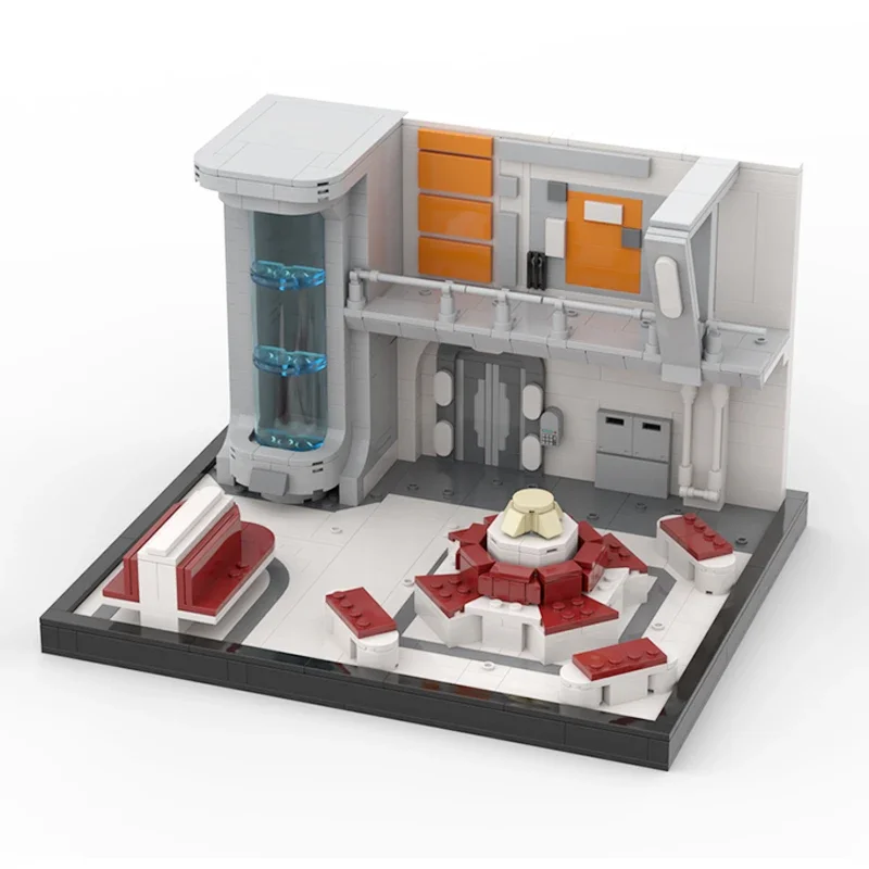 Модель Звёздного фильма Moc строительные блоки Атриум главный операционный центр