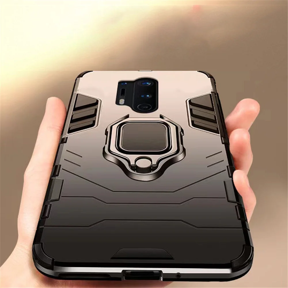 

For Oneplus 8 Pro Case Shockproof Armor Cover For One plus 8 9 Pro 9RT 8T 7T Pro Ring Stand Capa for Nord 2 CE N10 5G N100 Coque