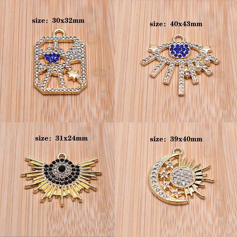 5 шт. подвеска в виде голубого глаза для изготовления ювелирных изделий