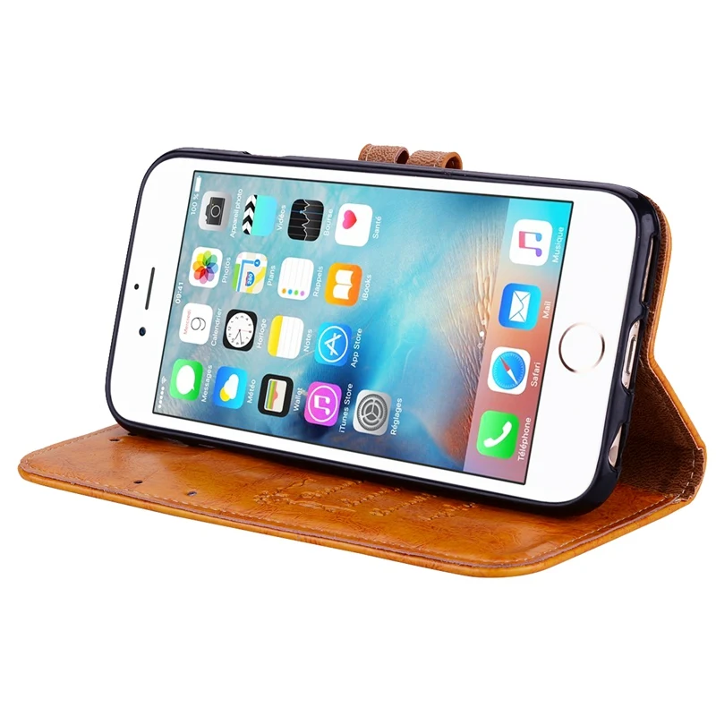Кожаный чехол-бумажник с зажимом для iPhone 6 6S