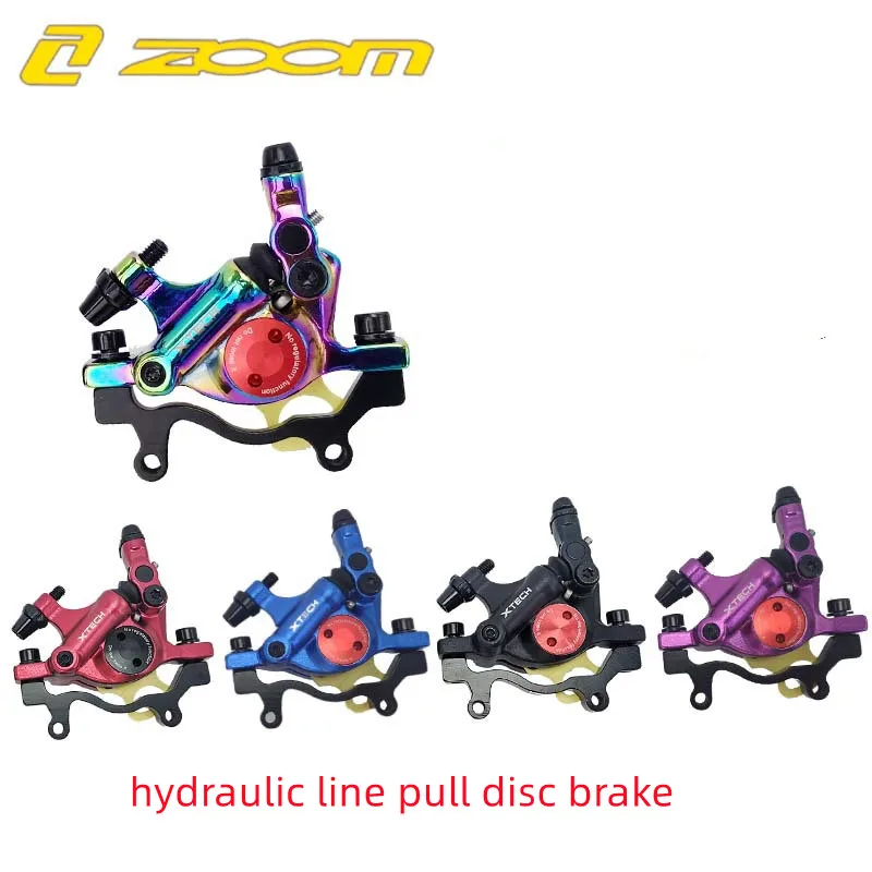 

ZOOM XTECH HB100 MTB Hydraulic Line Pulling Disc Brakes Electric Folding Car Mountain Road Bike Line Pull Oil Brake
