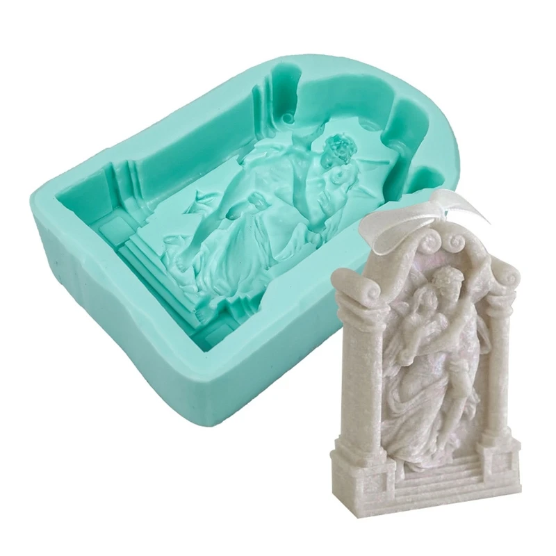 

3D Мужская Женская фотография для изготовления свечей, формы для мыла ручной работы, форма для изготовления полимерной глины силиконовая фо...