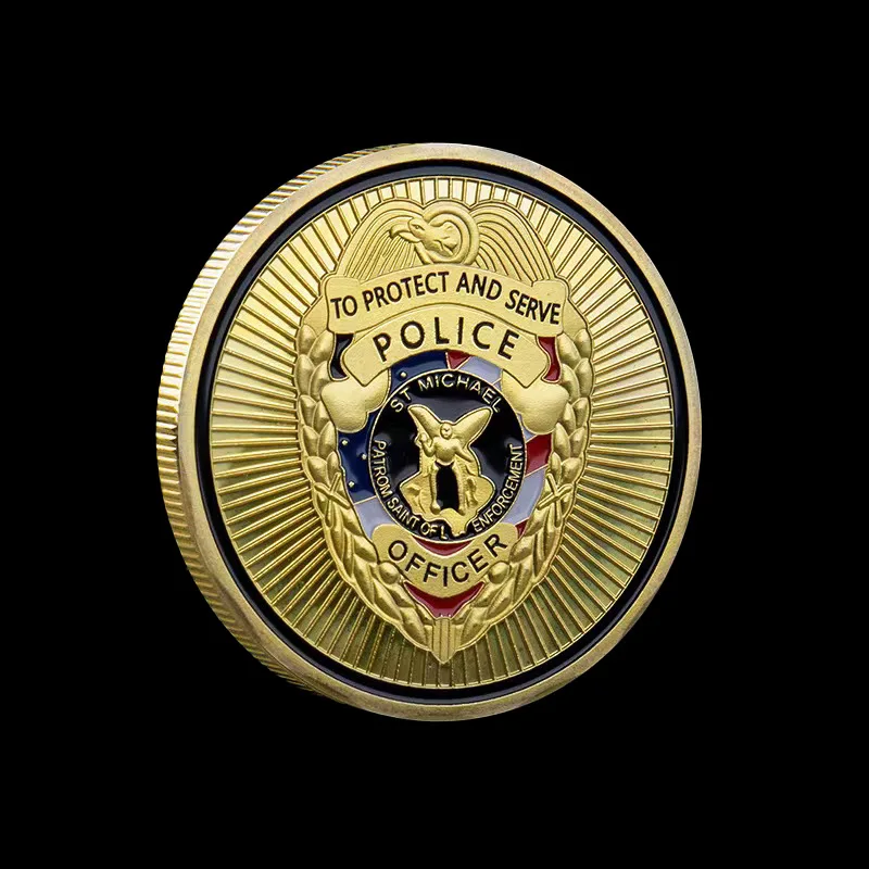 

Бронзовая мемориальная монета "Blue Line USA"